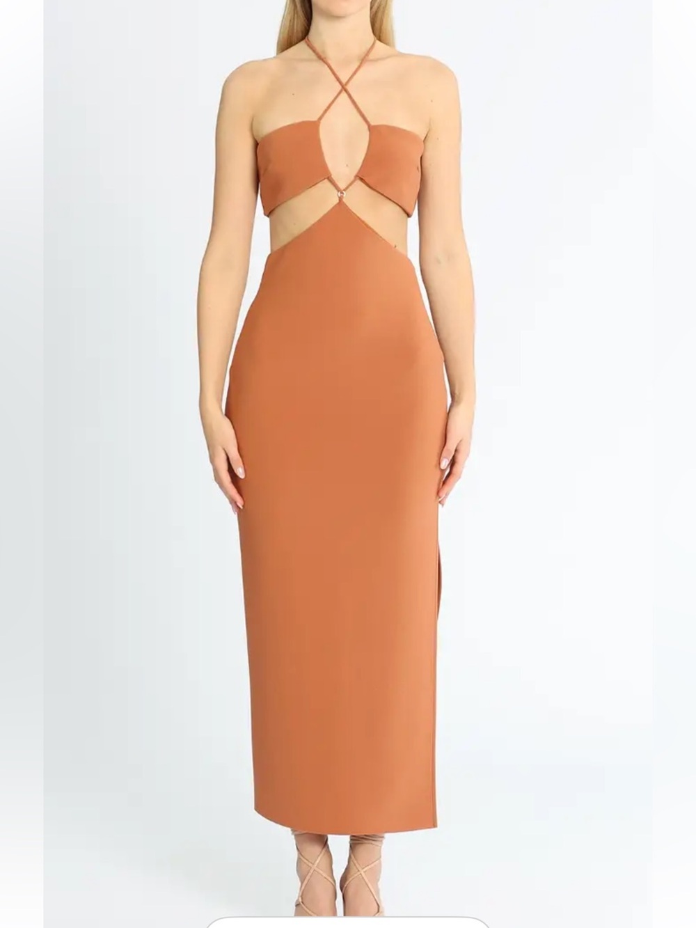 Bec + Bridge Cut Out Midi Dress - Orange Size 6
$240 retail